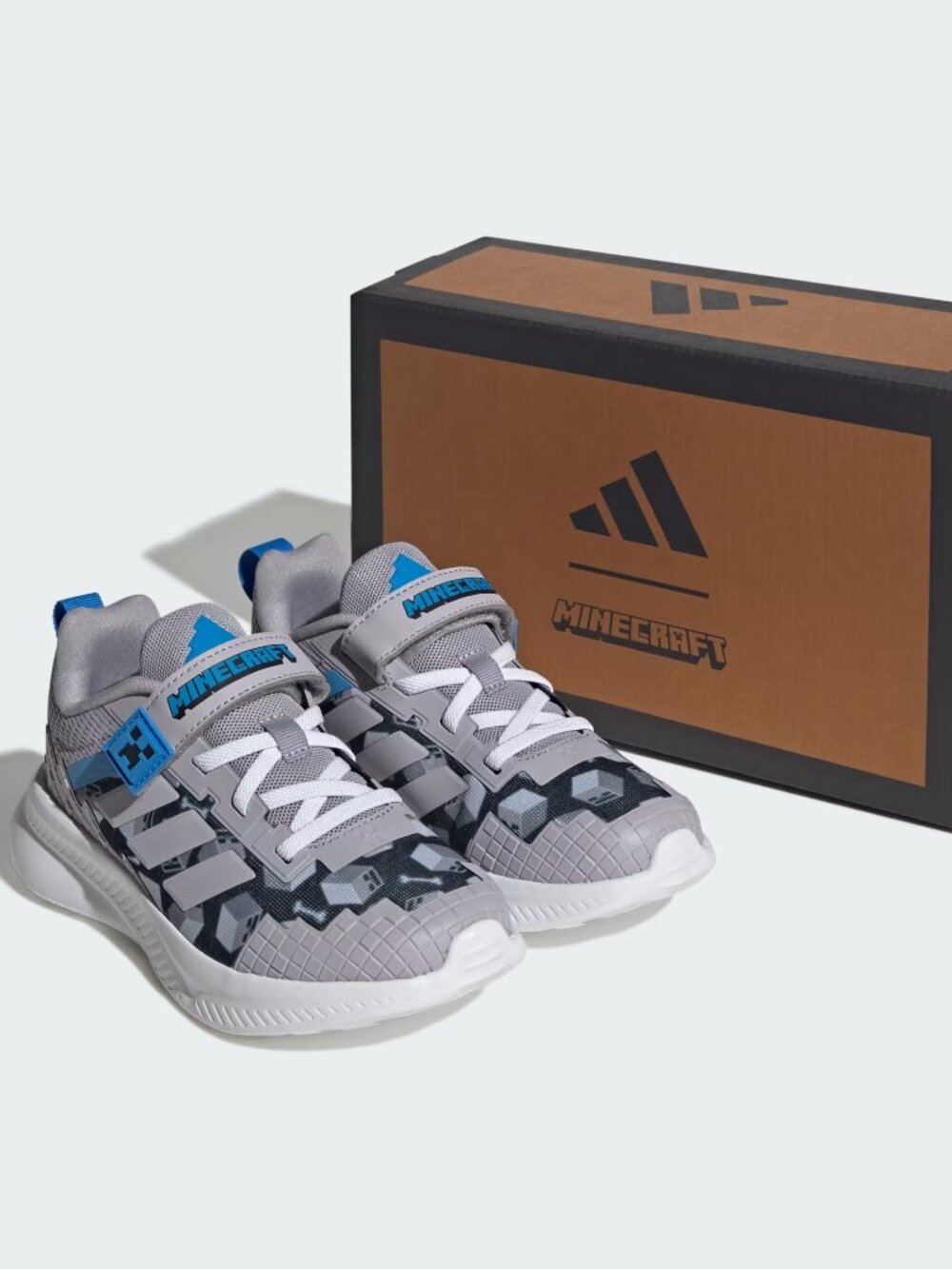 ADIDAS MINECRAFT FORTARUN 4.0 SHOES CHILDREN Size 3 (New)